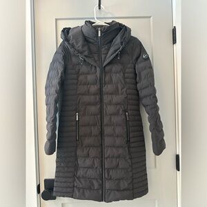 Michael Kors Long Hooded Puffer Coat